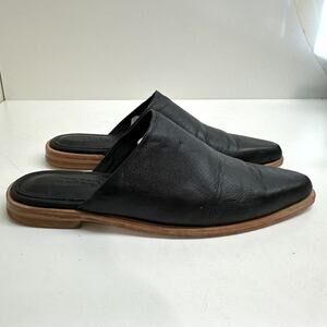 Cruda x The Pack Black Leather Mules Size US M 9.5 / US W 11.5 / EU 42